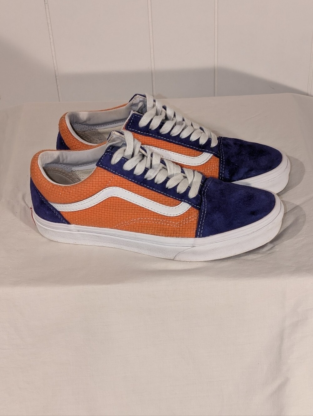 Vans Old Skool Low-Top Sneakers in Orange & Deep Purple